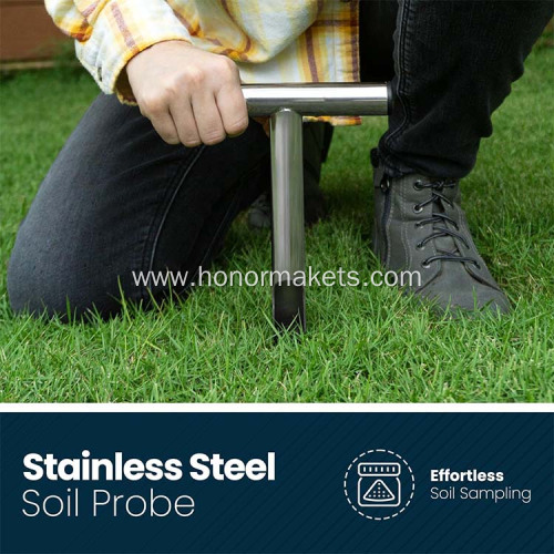 Hot Sale soil sampling tools T-Style Handle Soil Sampler Probe Stainless Steel Tubular soil remover Test Kits